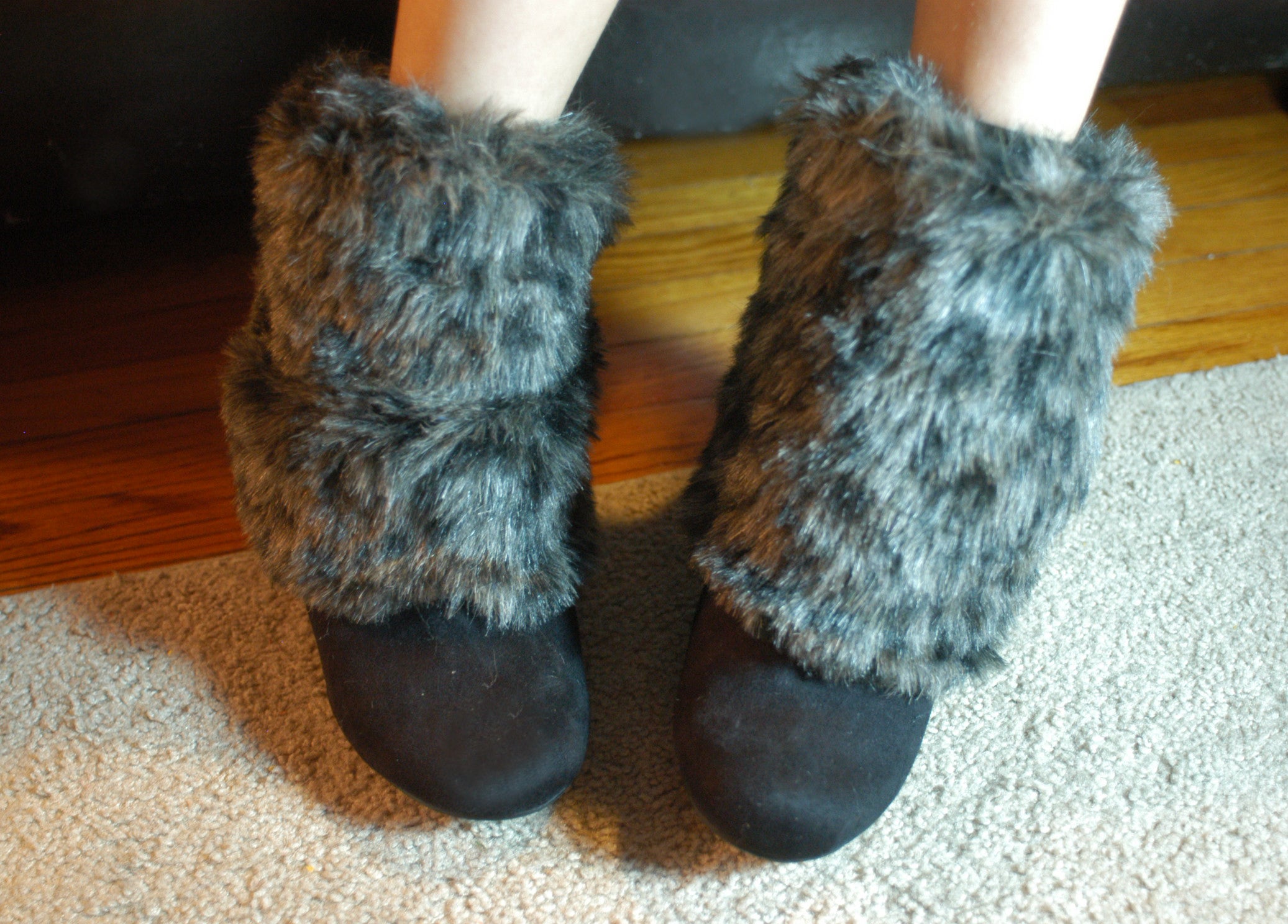 DIY Boot Toppers Faux Fur Leg Warmers 3 Steps (with Pictures)
