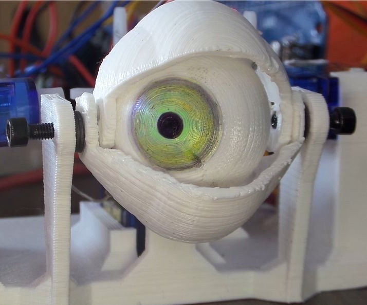 3D Printed Animatronic Eye Mechanism on the Cheap 4 Steps (with