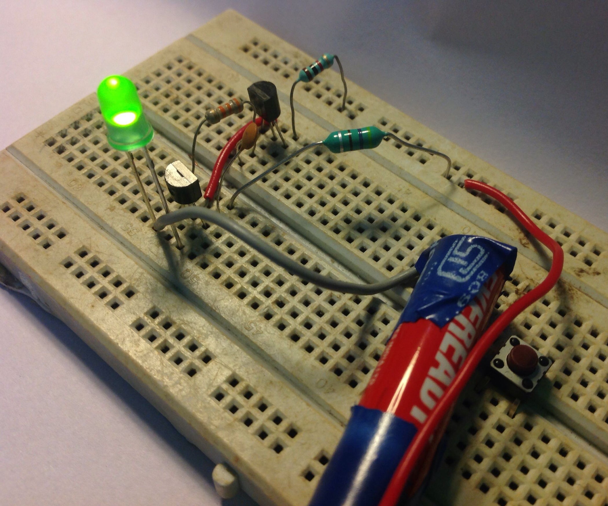 Super Simple Inductor Joule Thief! 5 Steps (with Pictures