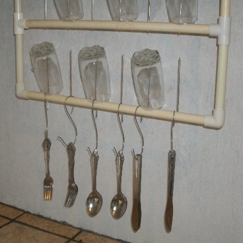 Drying Rack for Glasses and Silverware 5 Steps