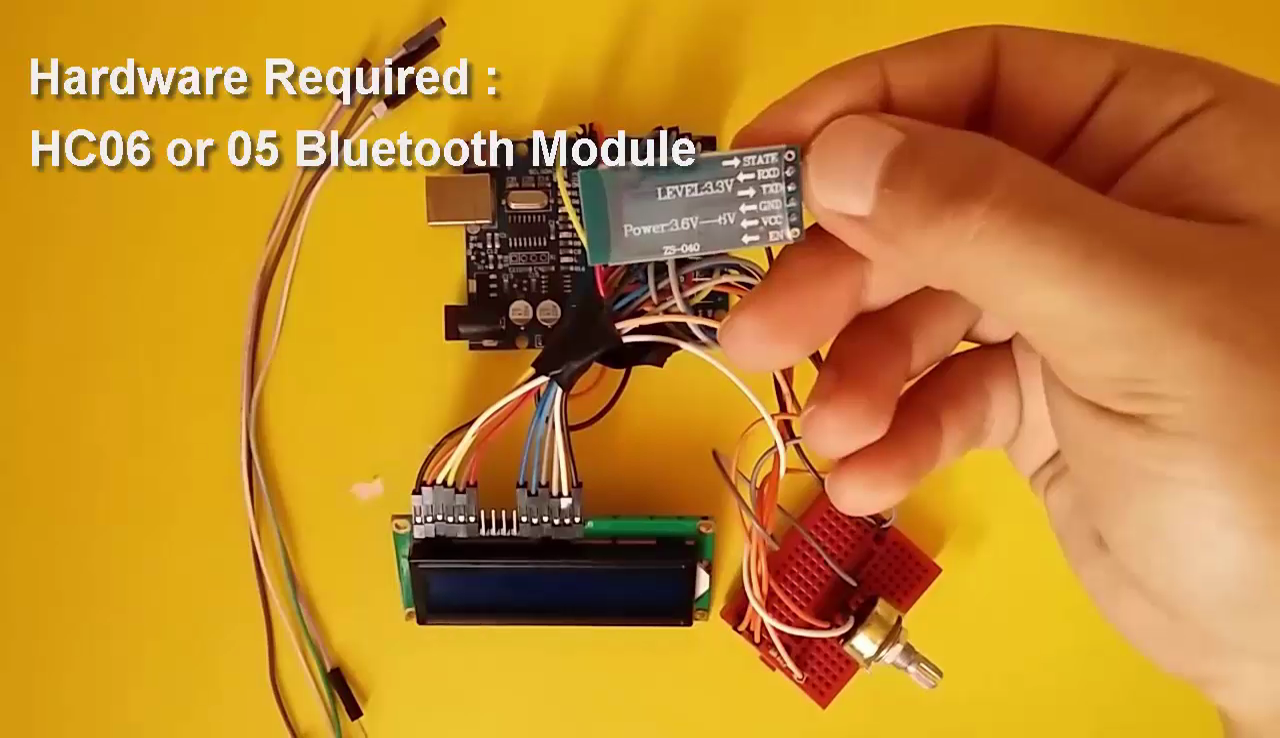 Arduino : How to Control an LCD Via Bluetooth | Trybotics