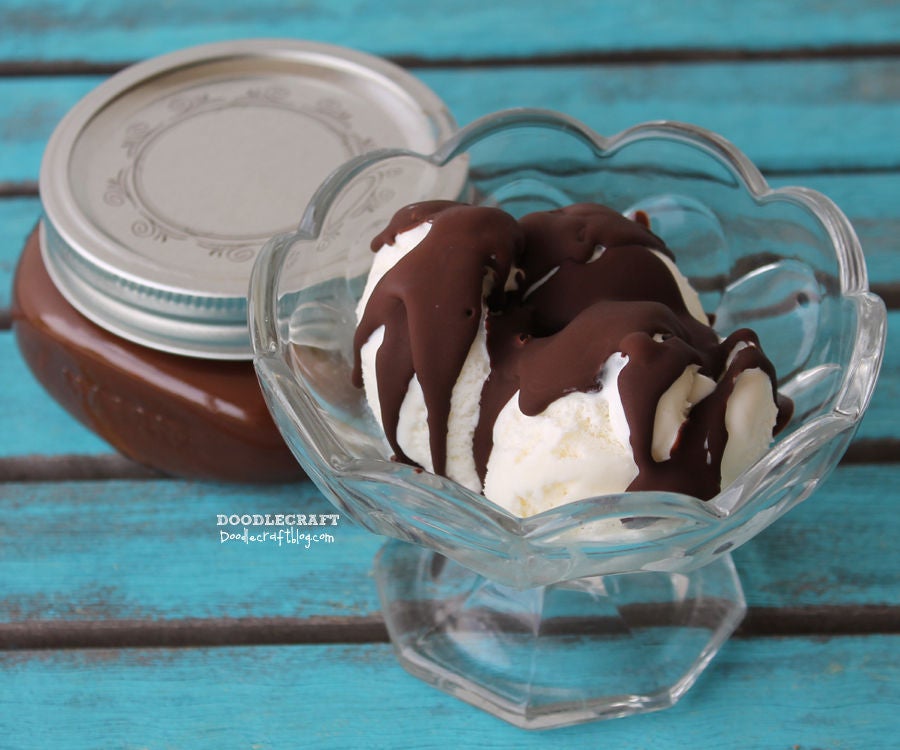 Homemade Chocolate Shell Ice Cream Topping! (with Pictures)
