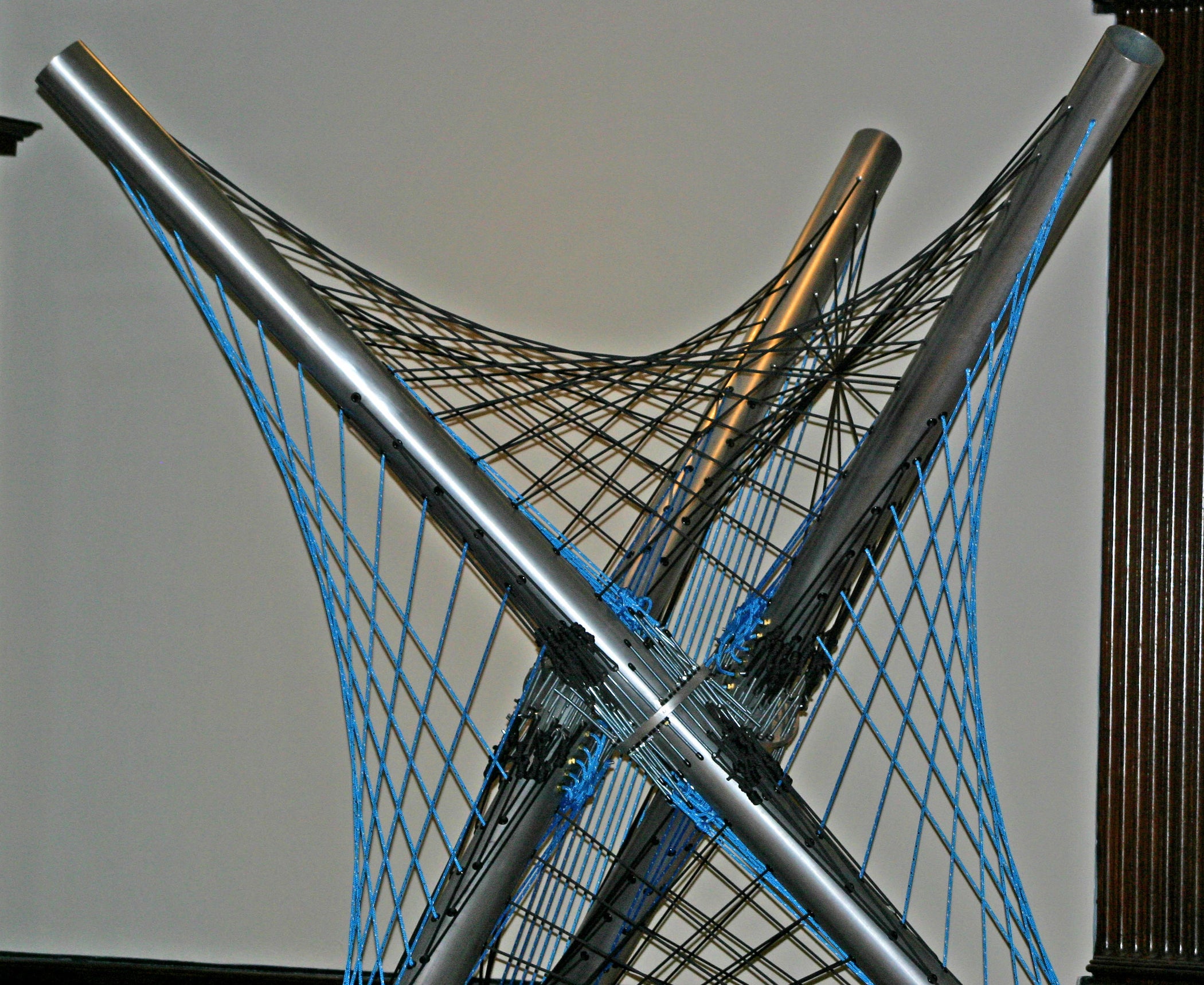 Rope and Sound Interactive Tensegrity Sculpture 18 Steps (with