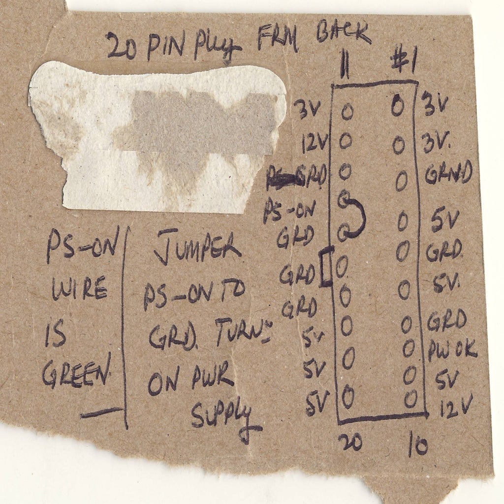 How to Turn on a Computer Power Supply Without a Computer Instructables