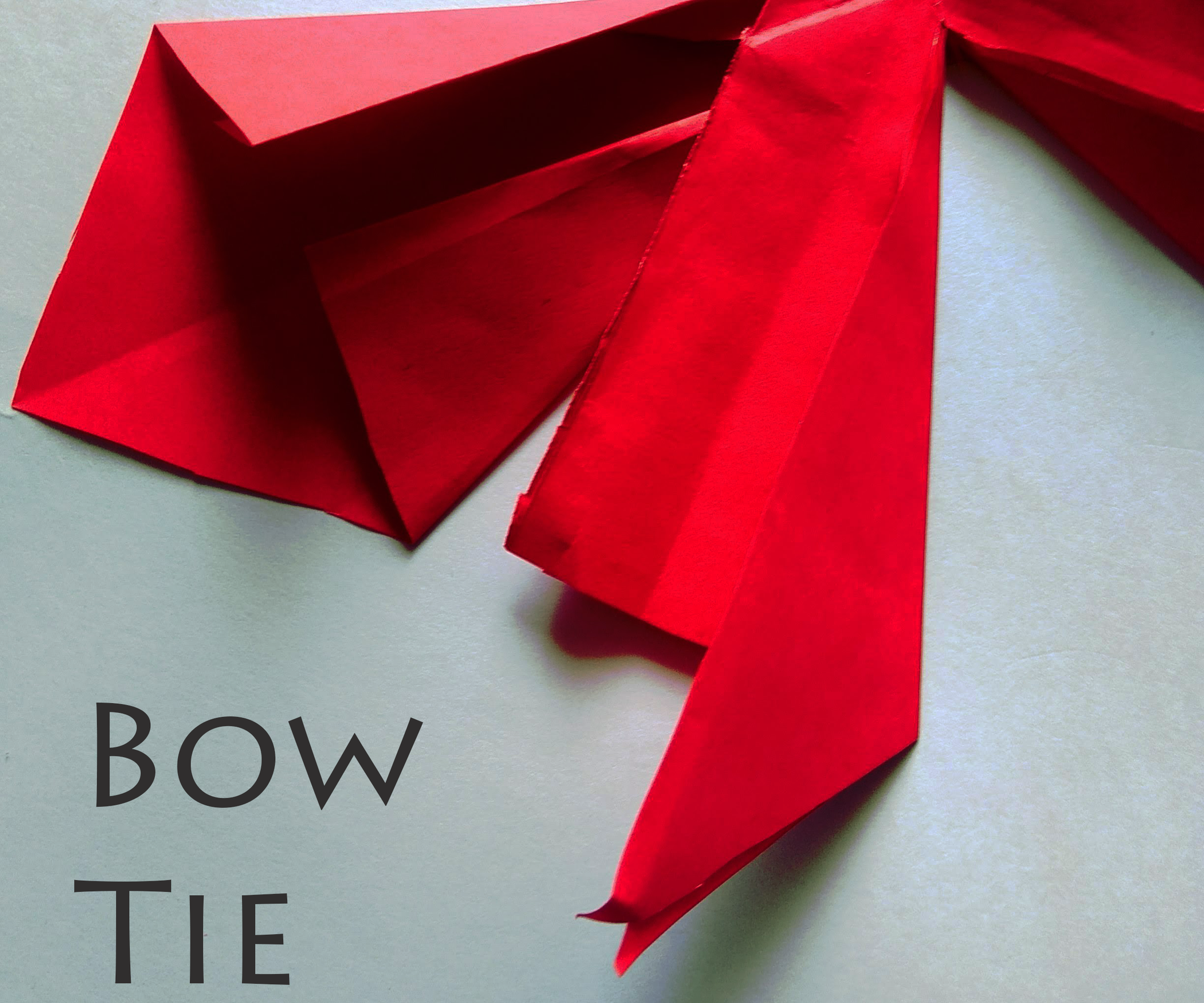 tissue paper bow tie